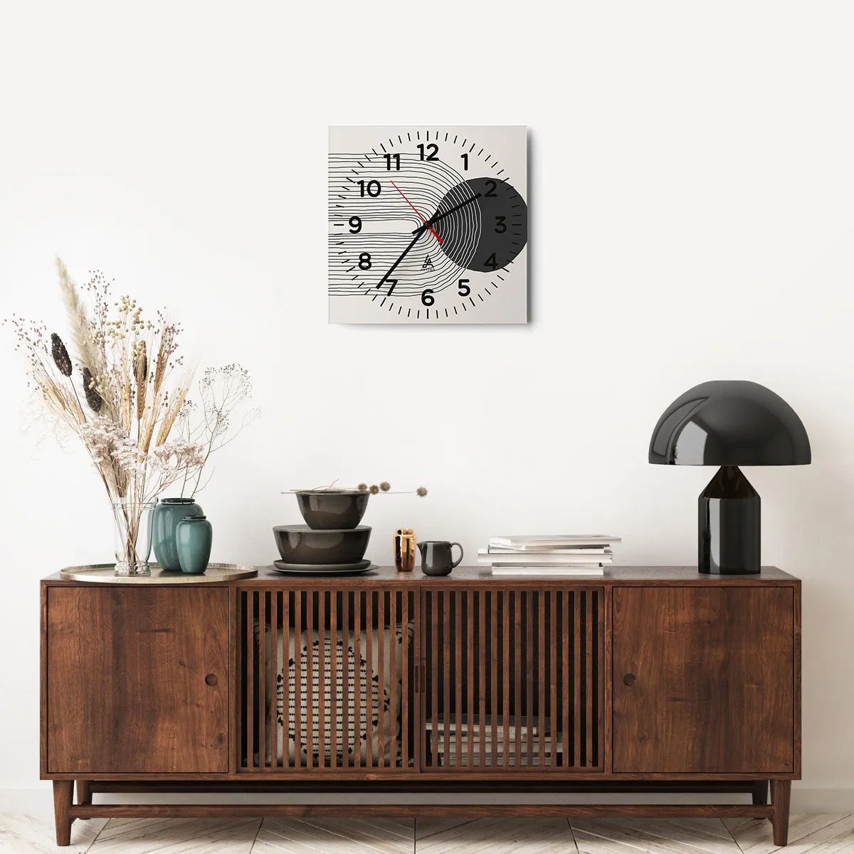 Zegar ścienny - Drżenie i pewność - 40x40 cm