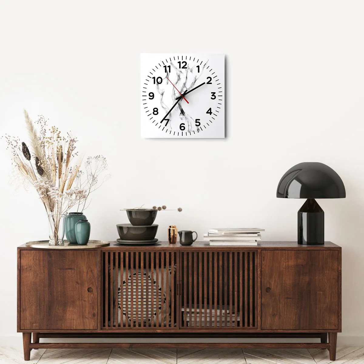 Orologio da parete - Orologio in Vetro - Bella e forte - 40x40 cm