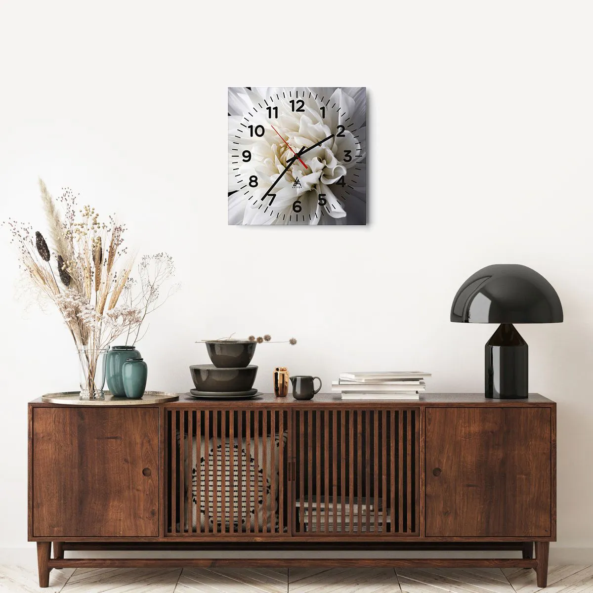 Wanduhr - Glasuhr - Der Morgen der Braut - 40x40 cm