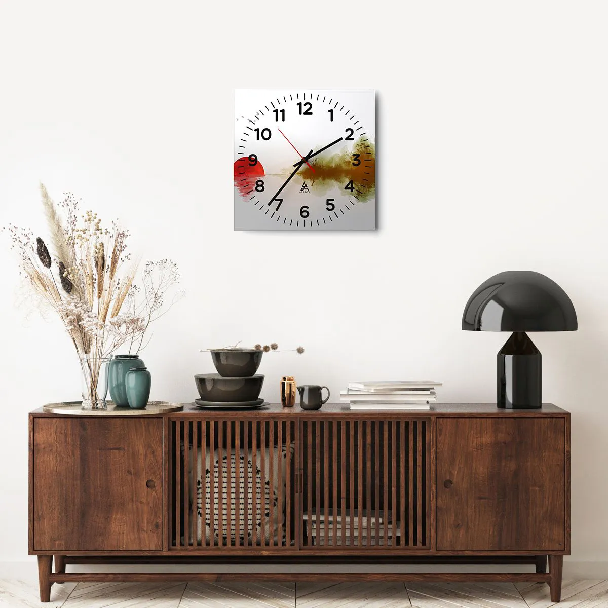 Wandklok - Klok - Een belofte van vrede - 40x40 cm