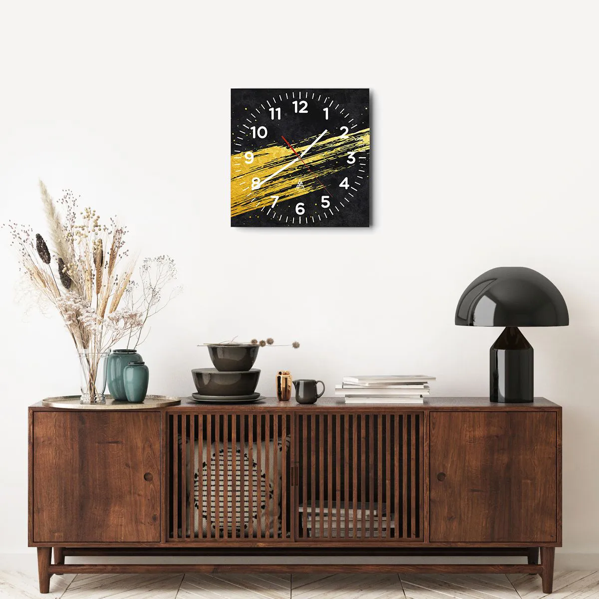 Wandklok - Klok - Spring in hyperruimte - 40x40 cm