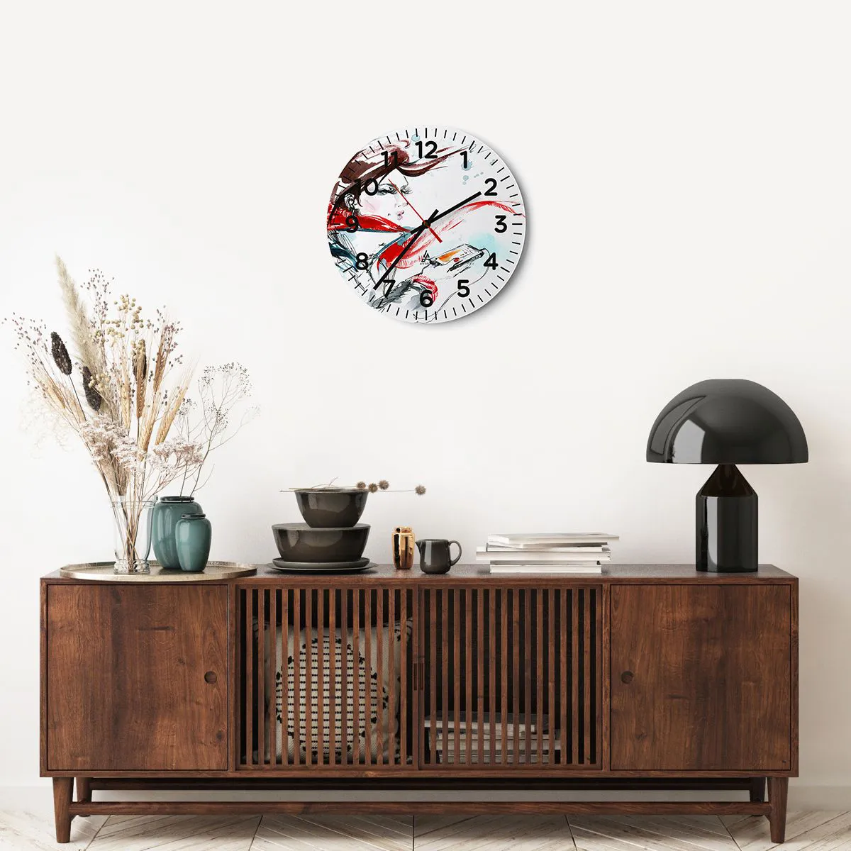 Wanduhr - Glasuhr - Mit mir stimmt was nicht - 40x40 cm