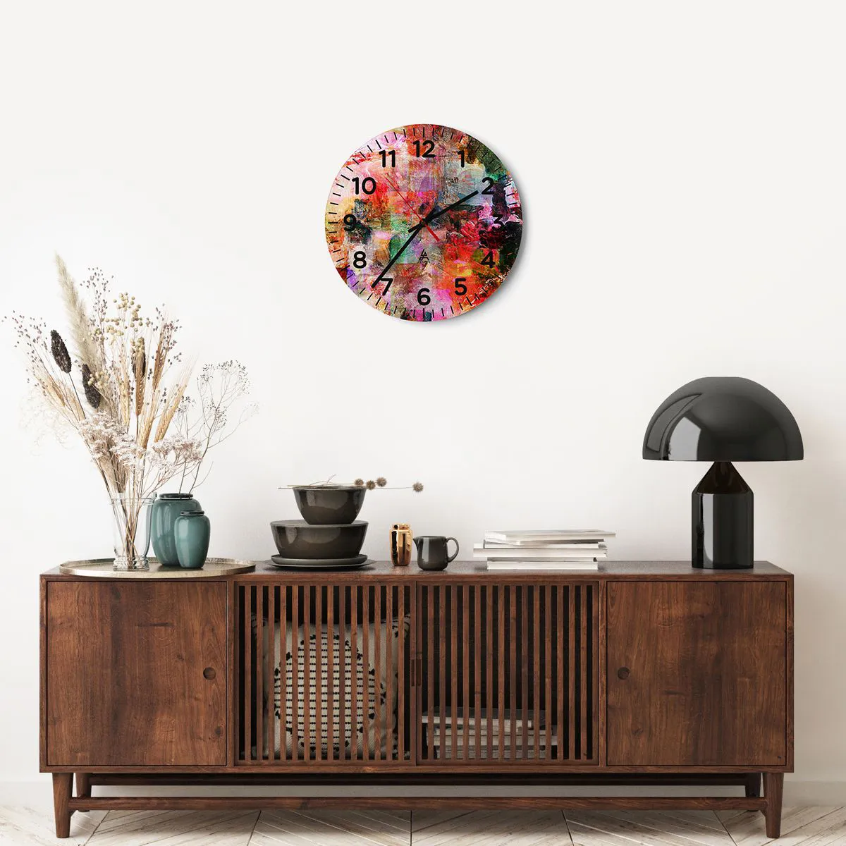 Vægur, Uret - En rejse gennem de forskellige - 40x40 cm