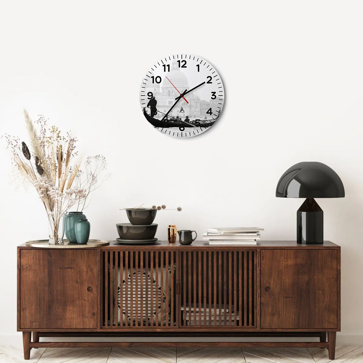 Ceas de perete - Ceas pe sticlă - O călătorie la sursa frumuseții - 40x40 cm