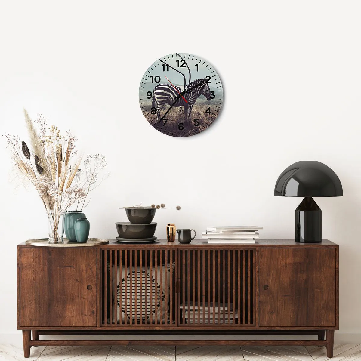 Ceas de perete - Ceas pe sticlă - Atenție! Defecțiune - 40x40 cm