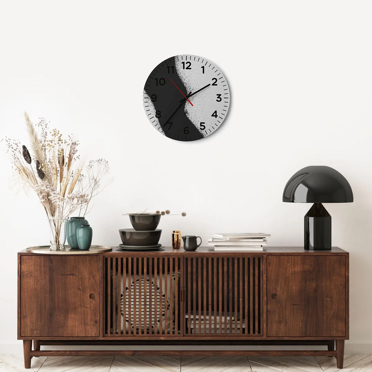 Nástenné hodiny - Plynulá rovnováha - 40x40 cm