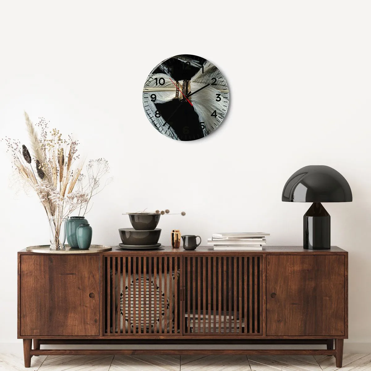 Wanduhr - Glasuhr - ... und ich werde dich nicht verlassen ... - 40x40 cm