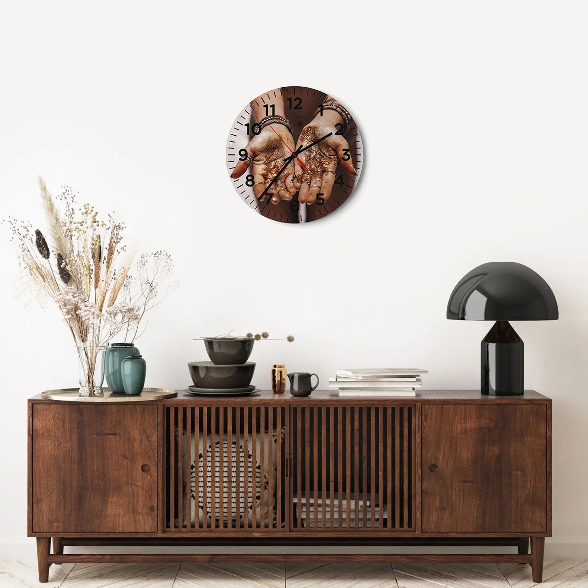 Ceas de perete - Ceas pe sticlă - Un cadou pentru tine - 40x40 cm