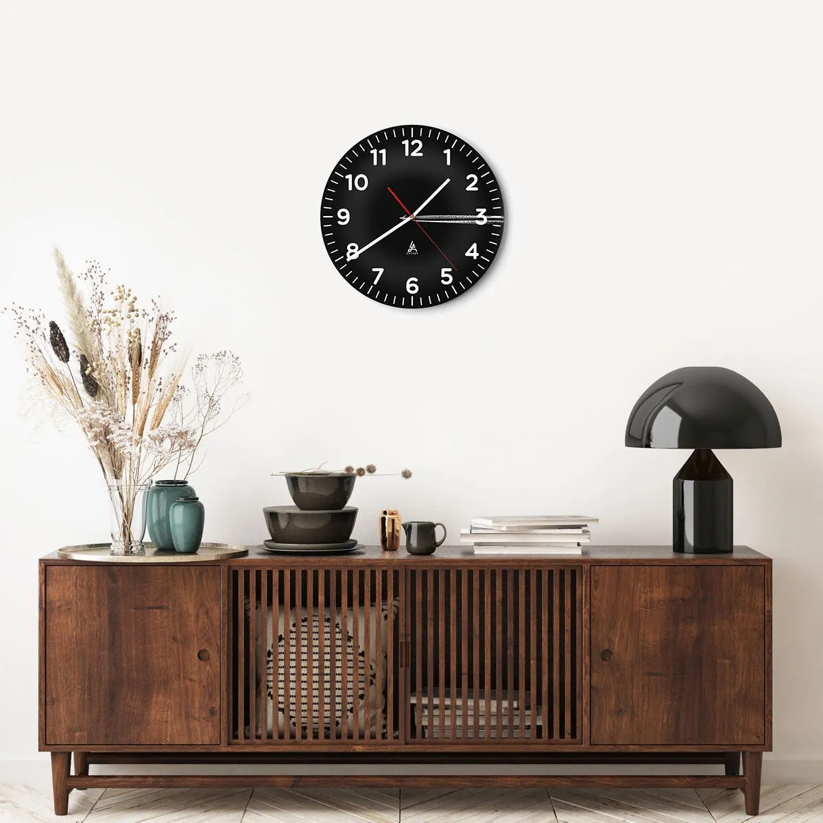 Wanduhr - Glasuhr - In eine andere Dimension - 40x40 cm