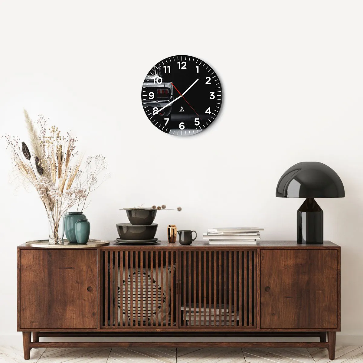 Wanduhr - Glasuhr - Charme des Klassikers - 40x40 cm