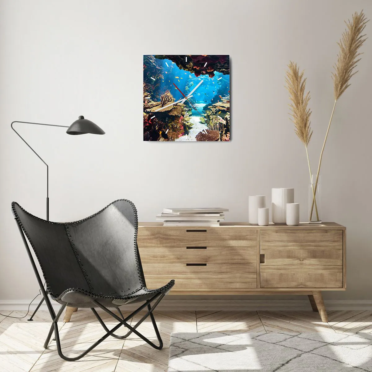 Zegar ścienny - Nawet ci się nie śniło - 40x40 cm