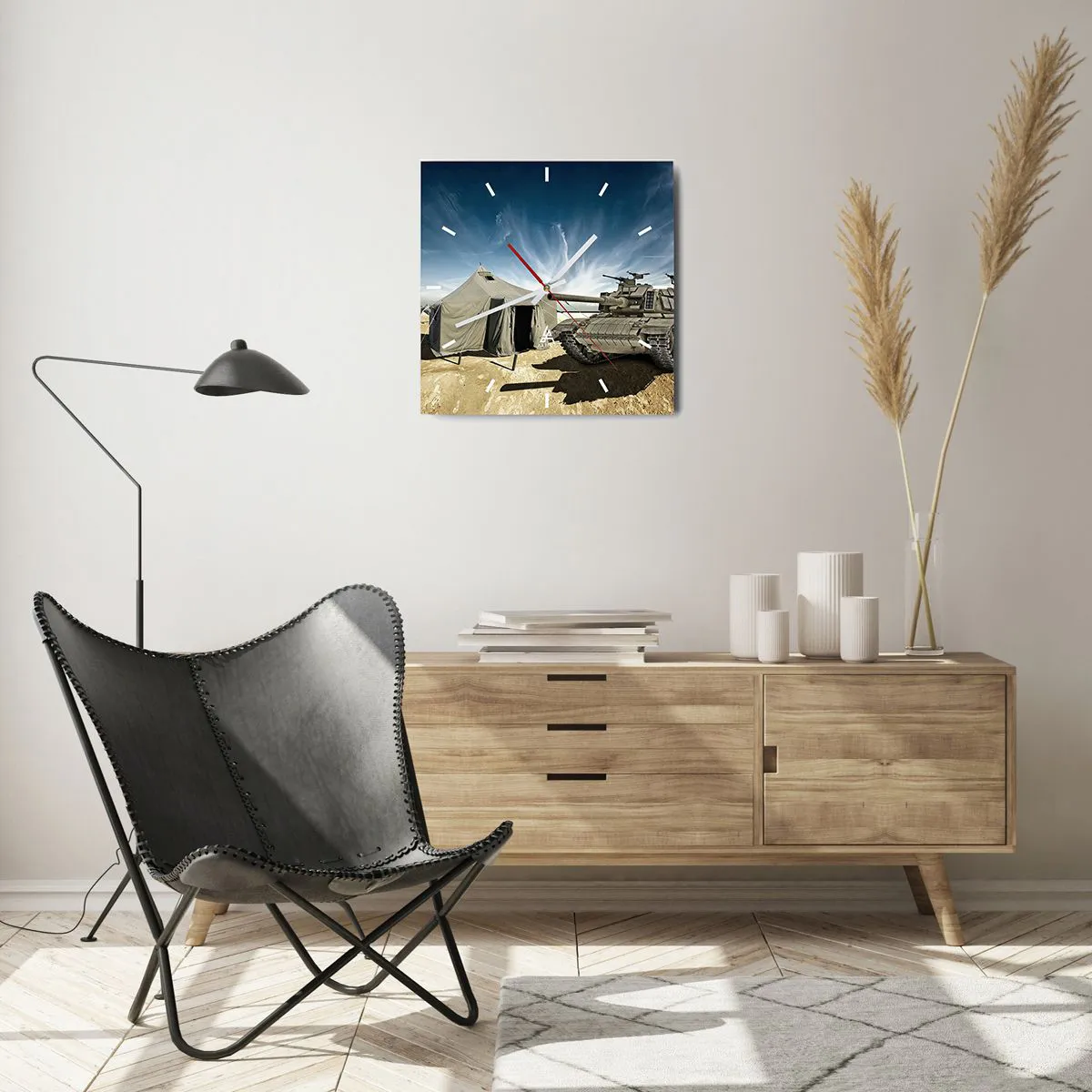 Nástěnné hodiny - Militantní sen - 40x40 cm
