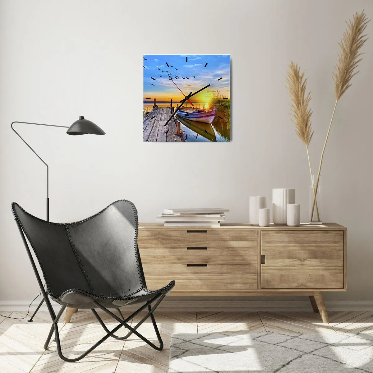 Nástenné hodiny - Dovidenia, do zajtrajška - 40x40 cm