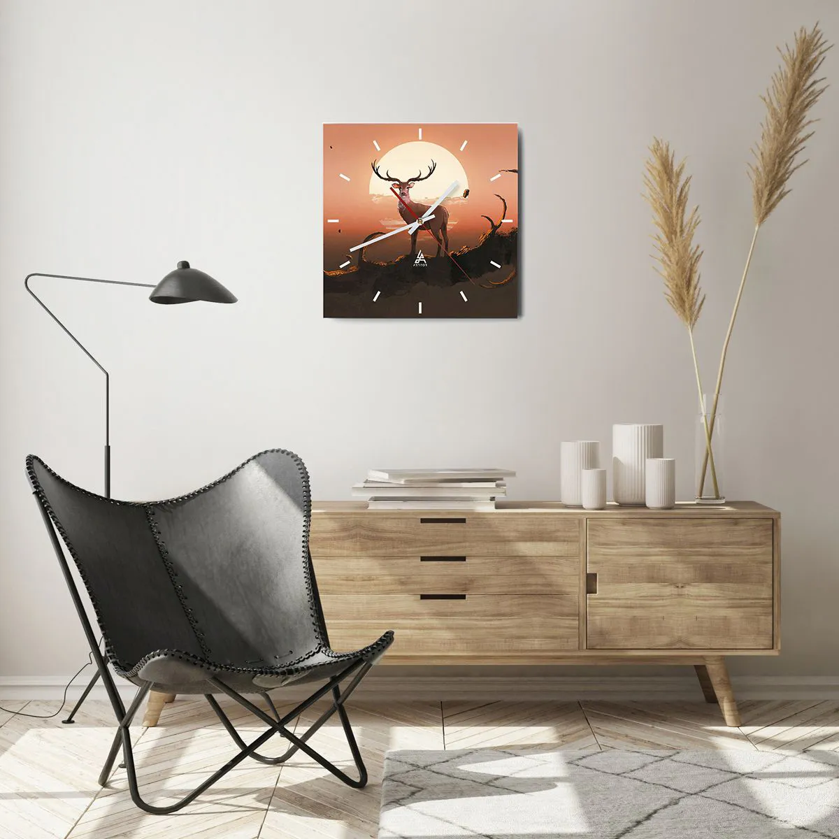 Relógio de parede - Relógio em vidro - Esta noite é diferente de qualquer outra - 40x40 cm