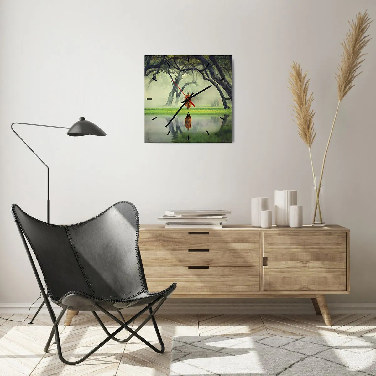 Vægur, Uret - På vej mod oplysning - 40x40 cm