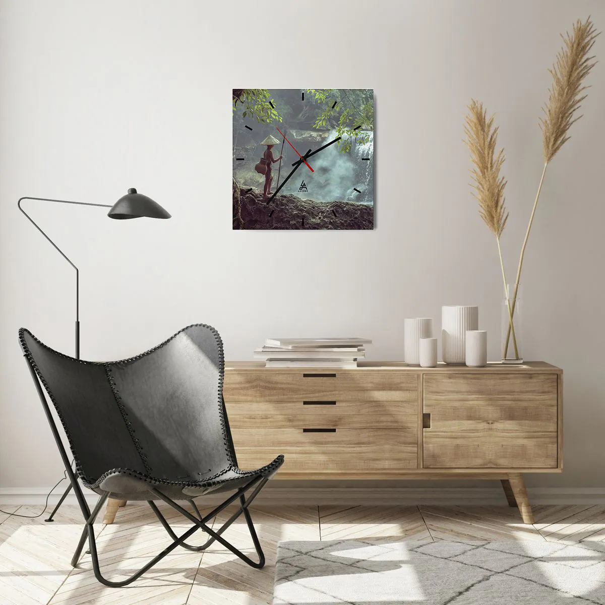 Falióra, Óra - Barátságban a természettel - 40x40 cm