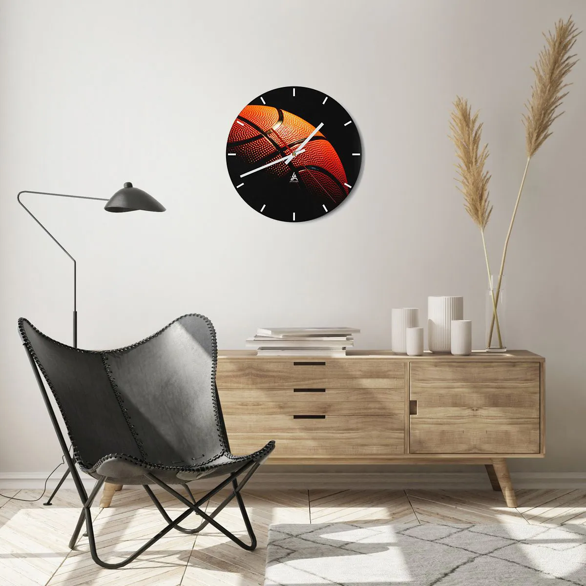 Wanduhr - Glasuhr - Schön wie ein Planet - 40x40 cm