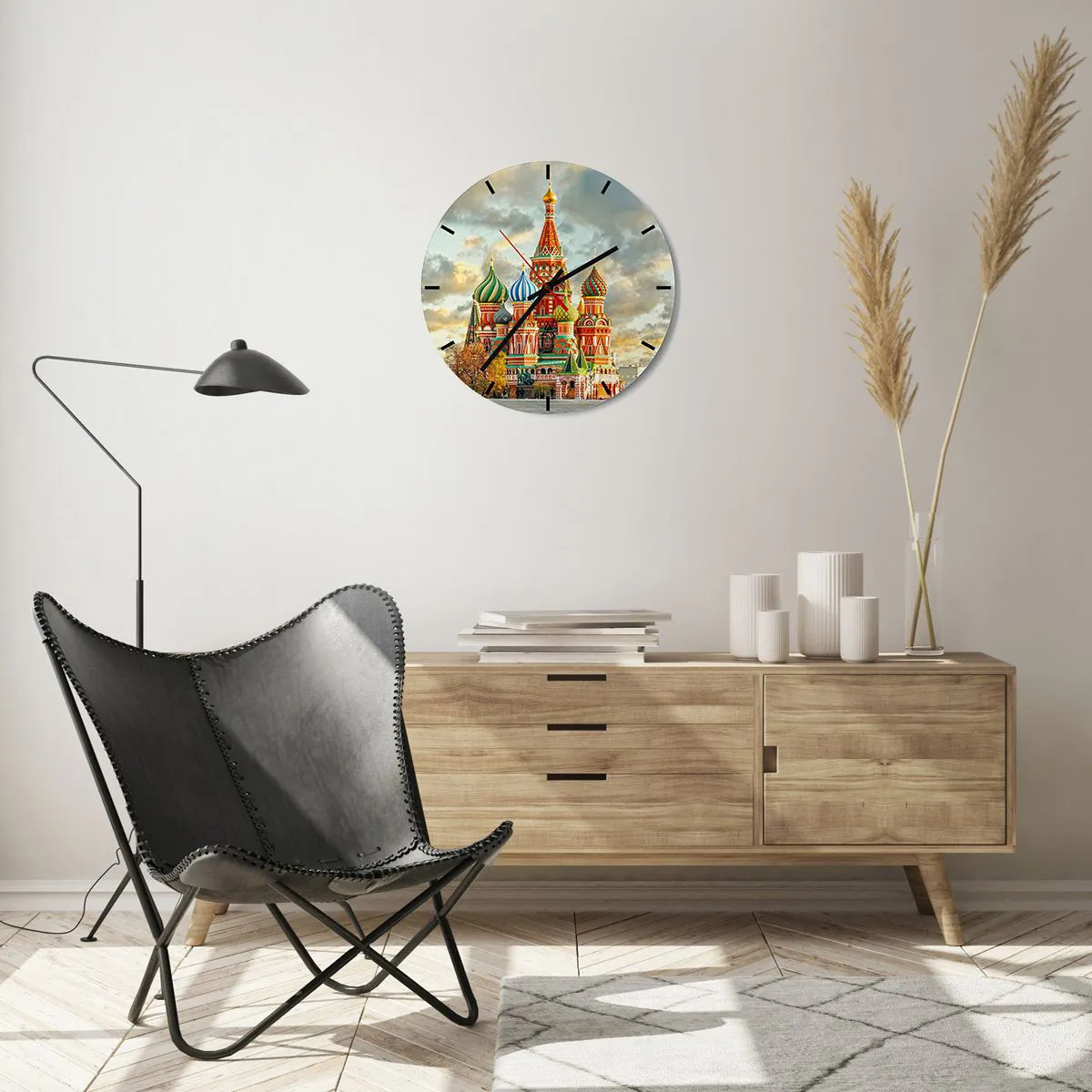 Ceas de perete - Ceas pe sticlă - Nici măcar Disney nu ar fi venit cu această idee - 40x40 cm