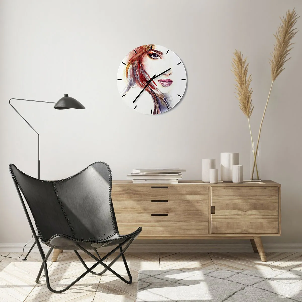 Nástěnné hodiny - Vademecum - pojď se mnou - 40x40 cm