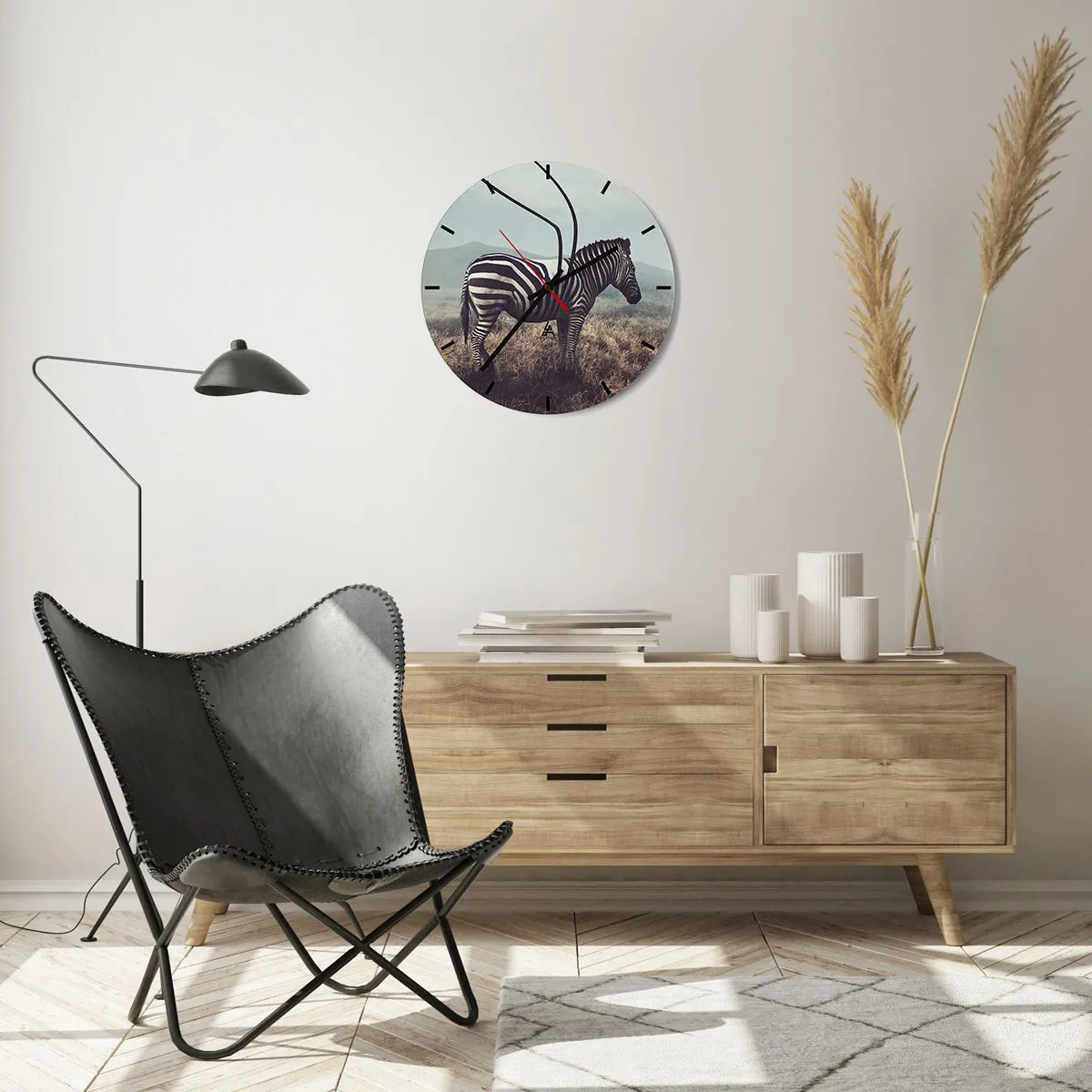 Ceas de perete - Ceas pe sticlă - Atenție! Defecțiune - 40x40 cm