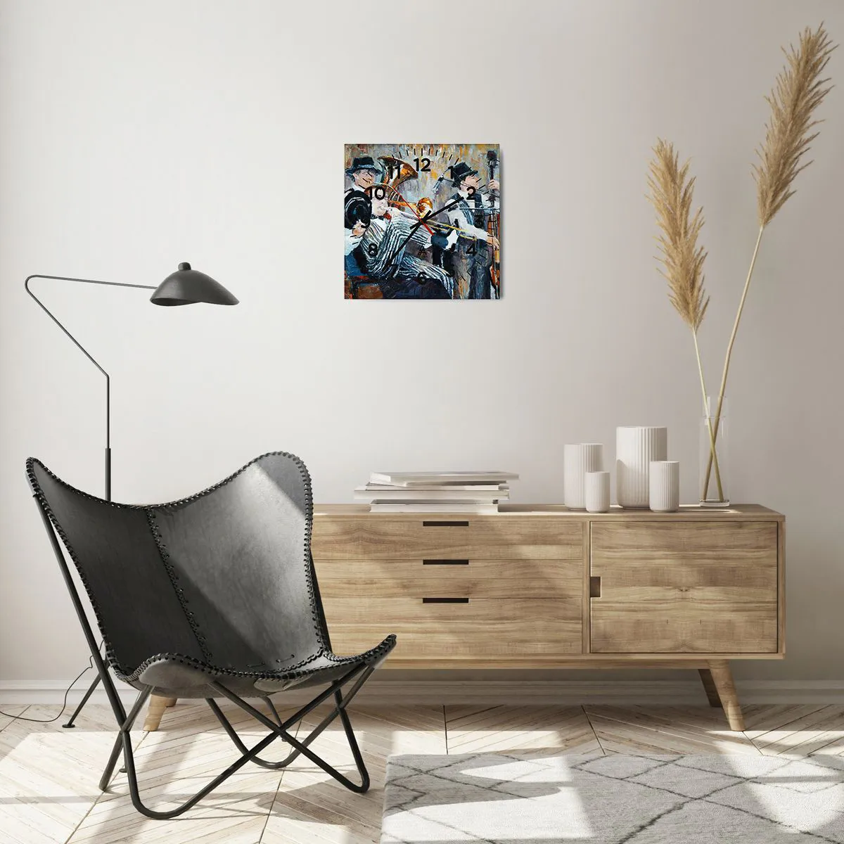 Falióra, Óra - Az egész jazz - 30x30 cm