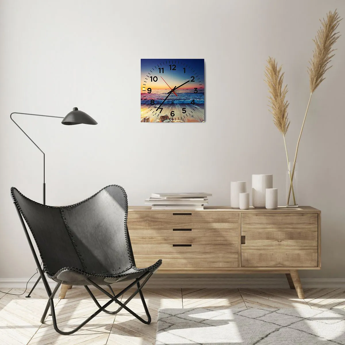 Zegar ścienny - A co za horyzontem? - 30x30 cm