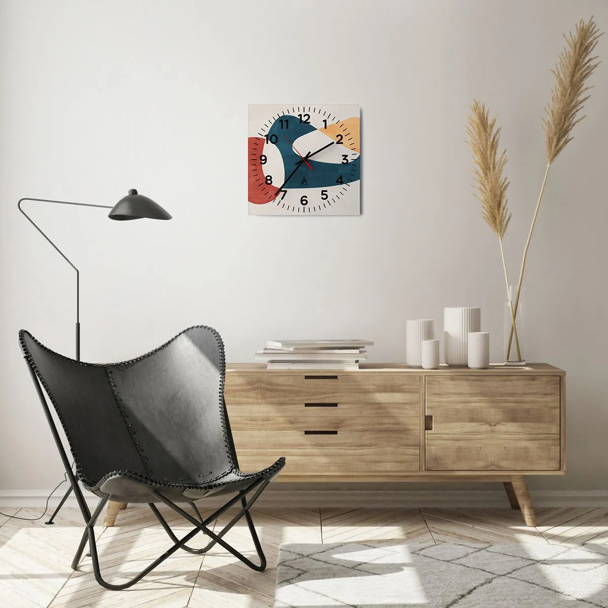 Wandklok - Klok - Invloeden en metamorfoses - 30x30 cm