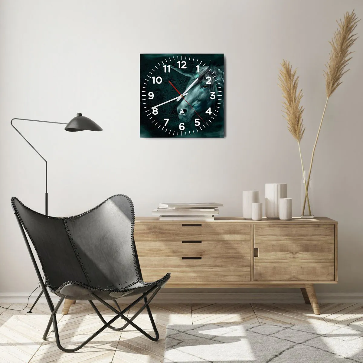 Wandklok - Klok - In een sprookjesbos - 40x40 cm