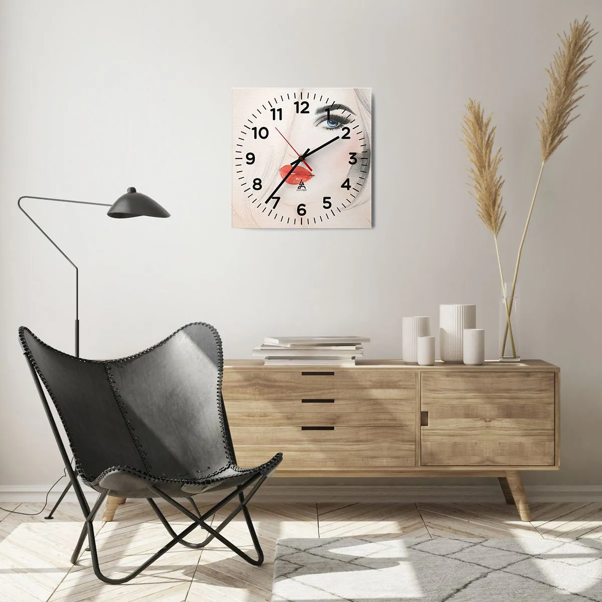 Vægur, Uret - Hypnotiserer og beruser - 40x40 cm