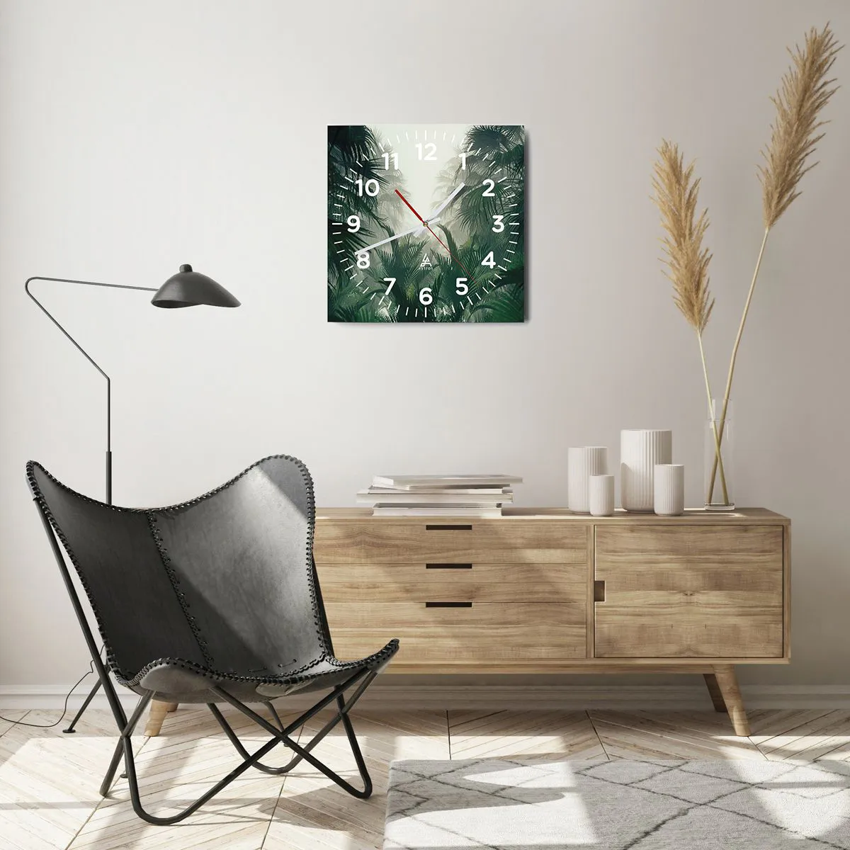 Falióra, Óra - Trópusi titok - 40x40 cm