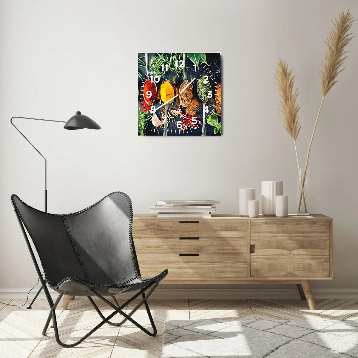 Falióra, Óra - Kulináris varázslat - 40x40 cm