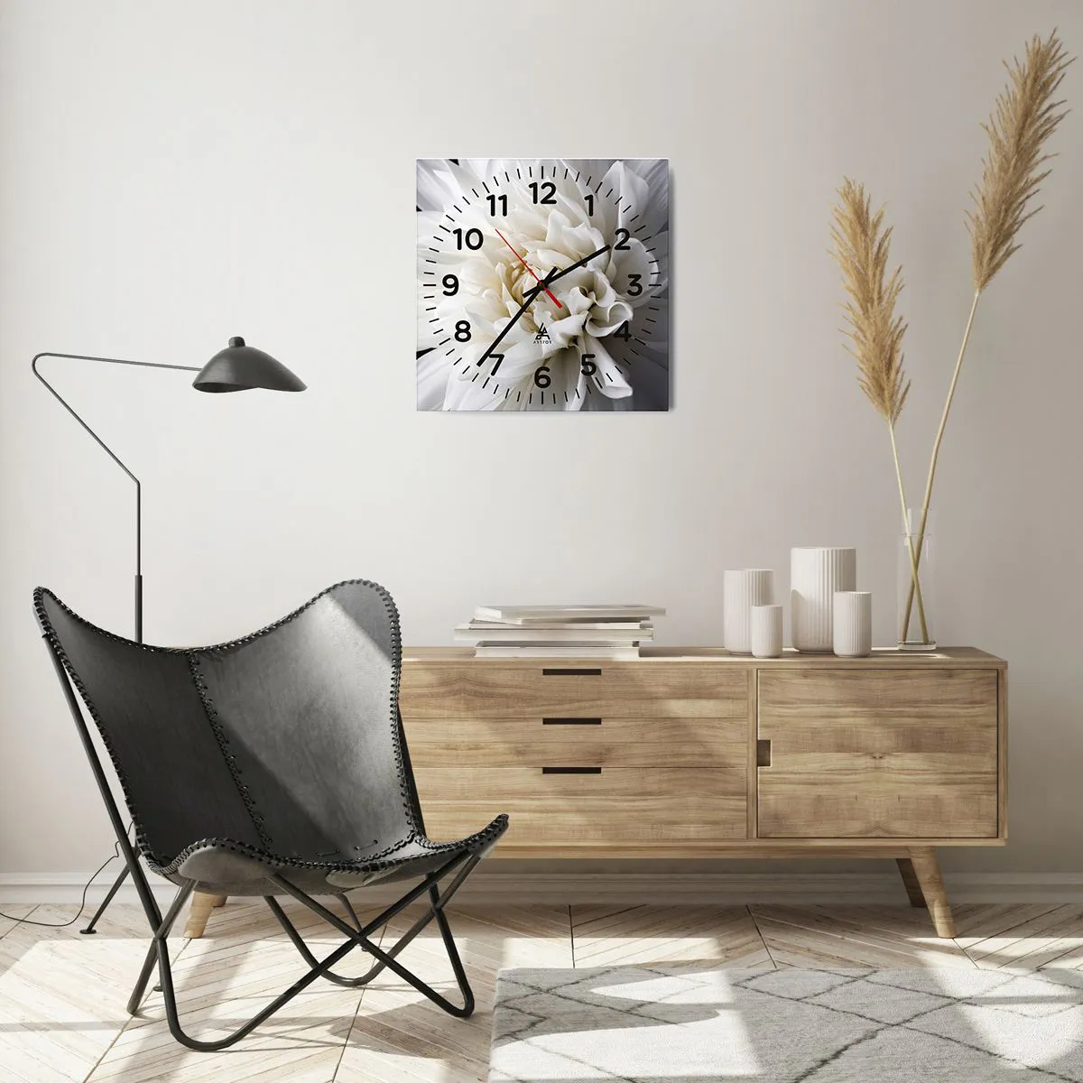 Wanduhr - Glasuhr - Der Morgen der Braut - 40x40 cm