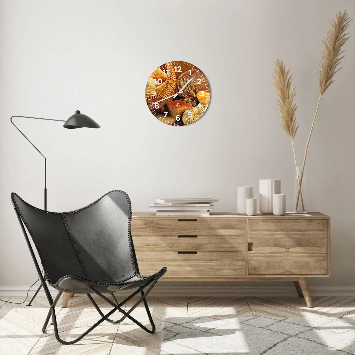 Wall clock - Clock on glass - We've Baked It! - 30x30 cm