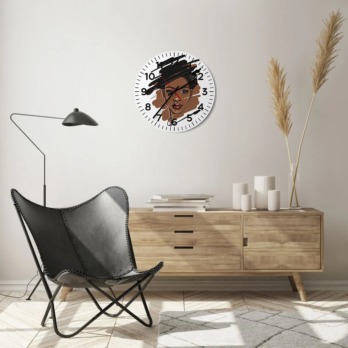 Reloj de pared - Reloj de vidrio - Dulce como el chocolate - 40x40 cm