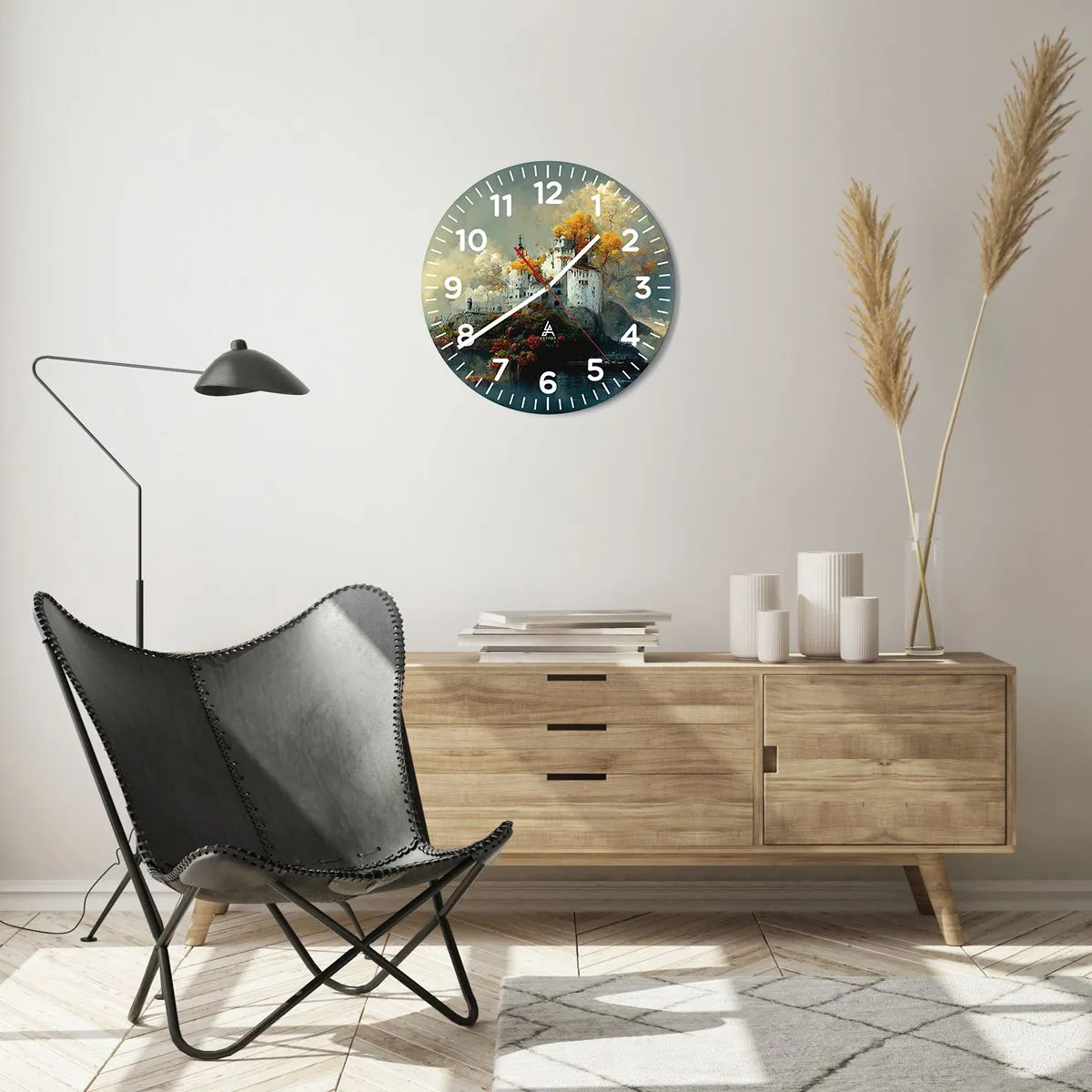 Wandklok - Klok - Het begin van een romantisch verhaal - 40x40 cm