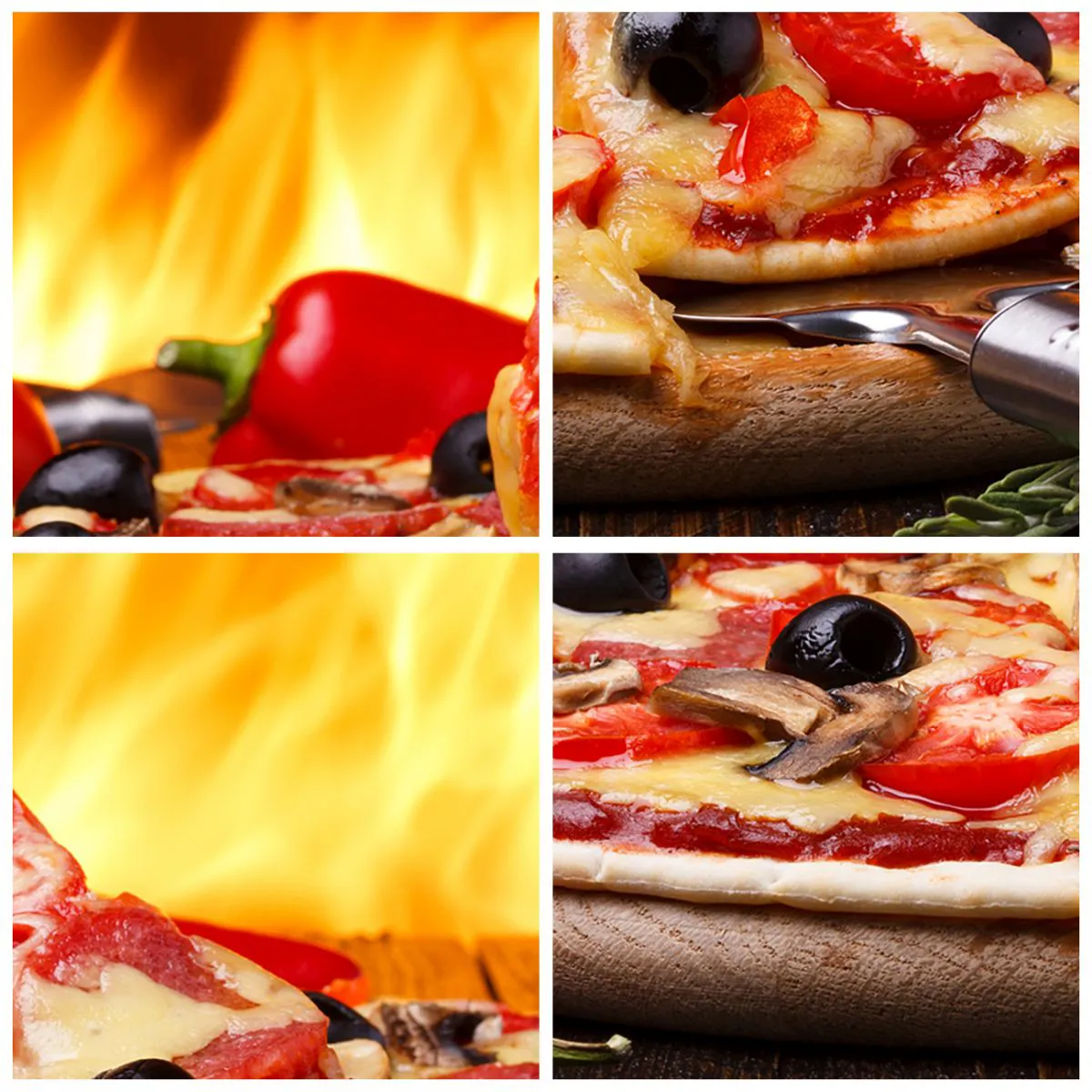 Ceas de perete - Ceas pe sticlă - From Italy with love - 30x30 cm