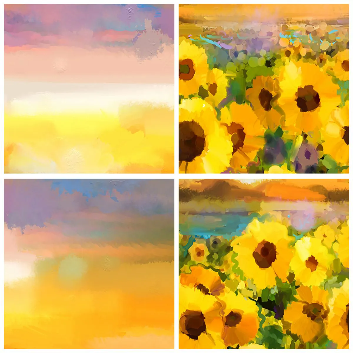 Relógio de parede - Relógio em vidro - O próprio sol desceu à terra - 40x40 cm