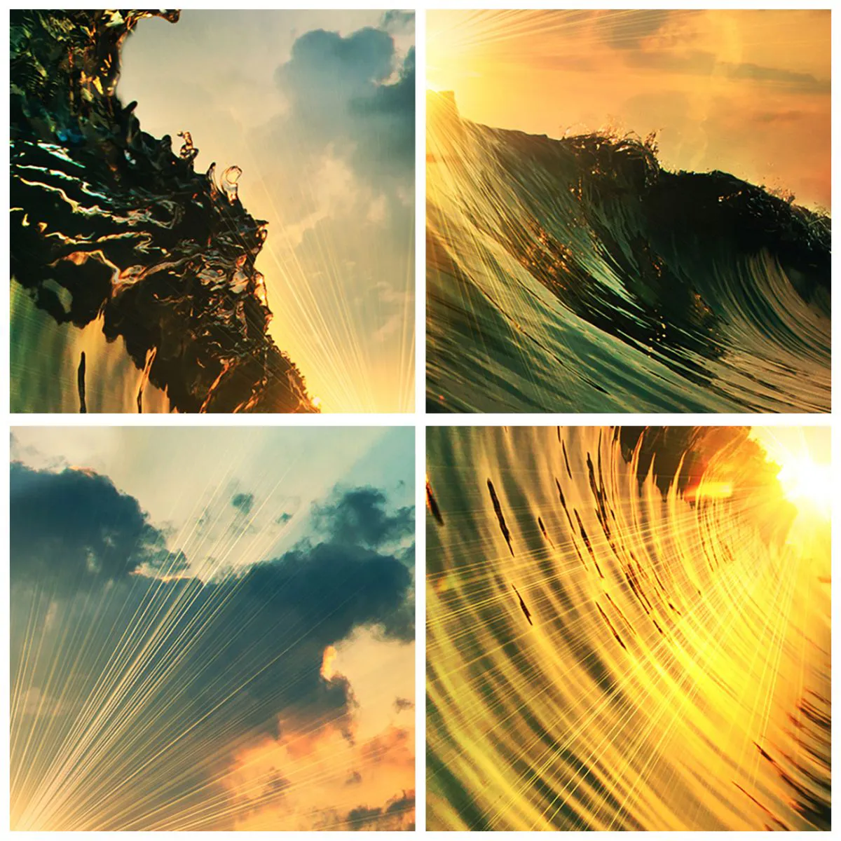 Wall clock - Clock on glass - Surfer, Where Are You? - 30x30 cm