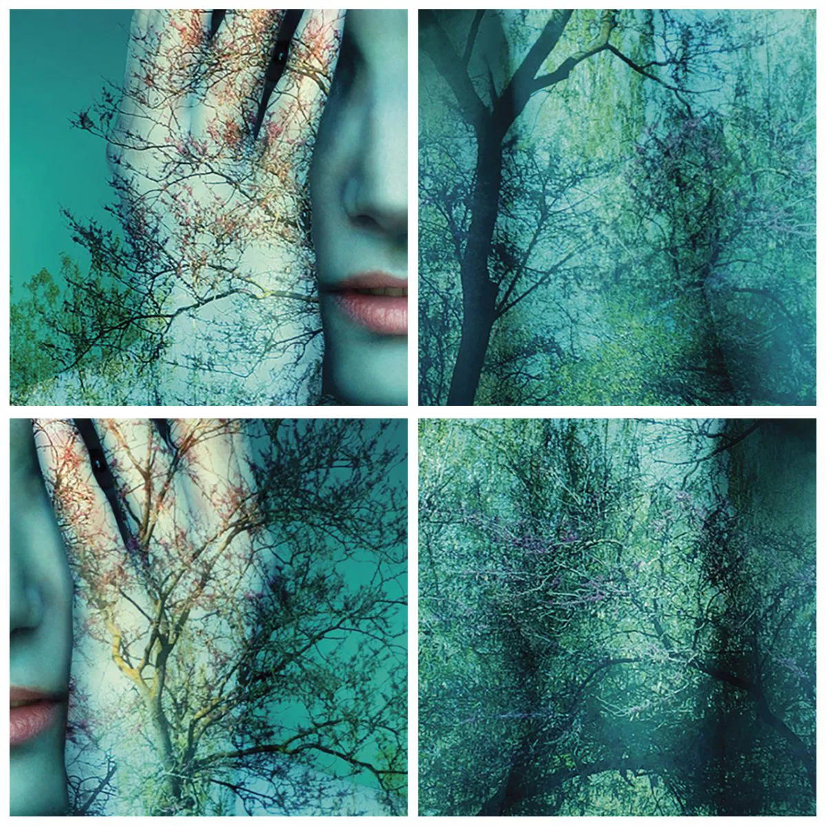 Falióra, Óra - Kékbe merítve - 30x30 cm