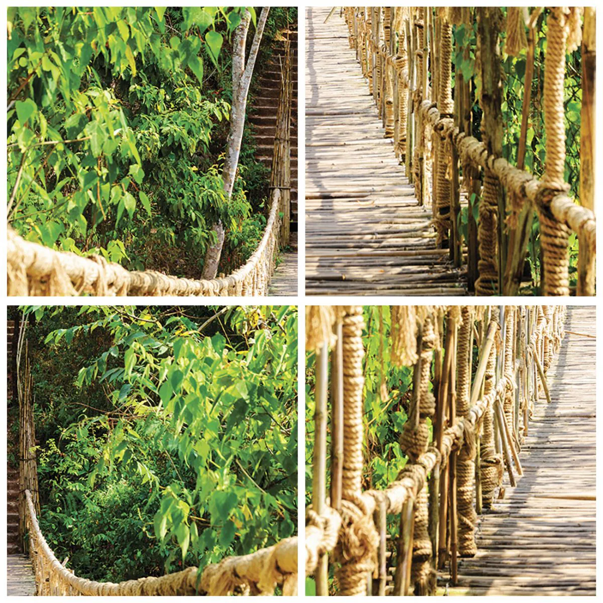 Horloge murale - Pendule murale - Suspendu dans la nature - 30x30 cm