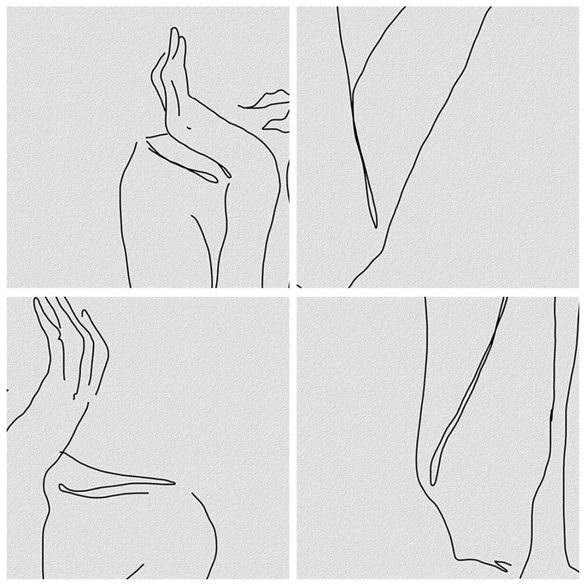 Ceas de perete - Ceas pe sticlă - Un desen minimalist al unei mâini și al unei guri pe fundal alb. - 30x30cm - La ce visează fetele - Decorațiune modernă pentru perete pentru living, bucătărie și dormitor ARTTOR