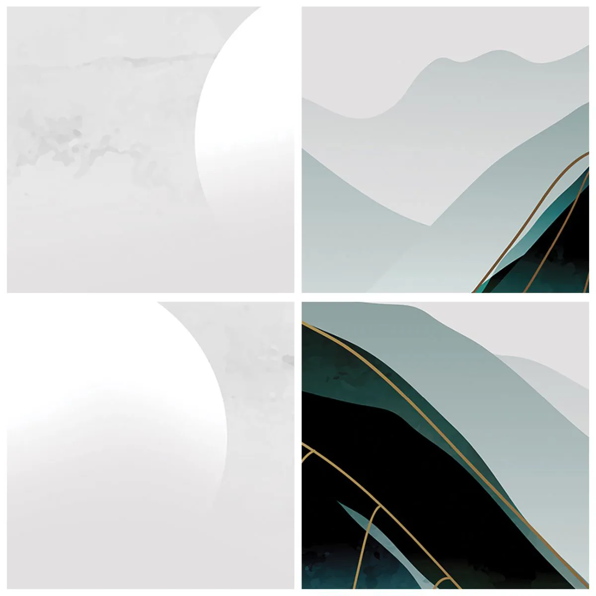 Relógio de parede - Relógio em vidro - Uma paisagem montanhosa minimalista com uma grande lua - 30x30cm - Em plena majestade - Decoração de parede moderna para a sala de estar, cozinha e quarto ARTTOR