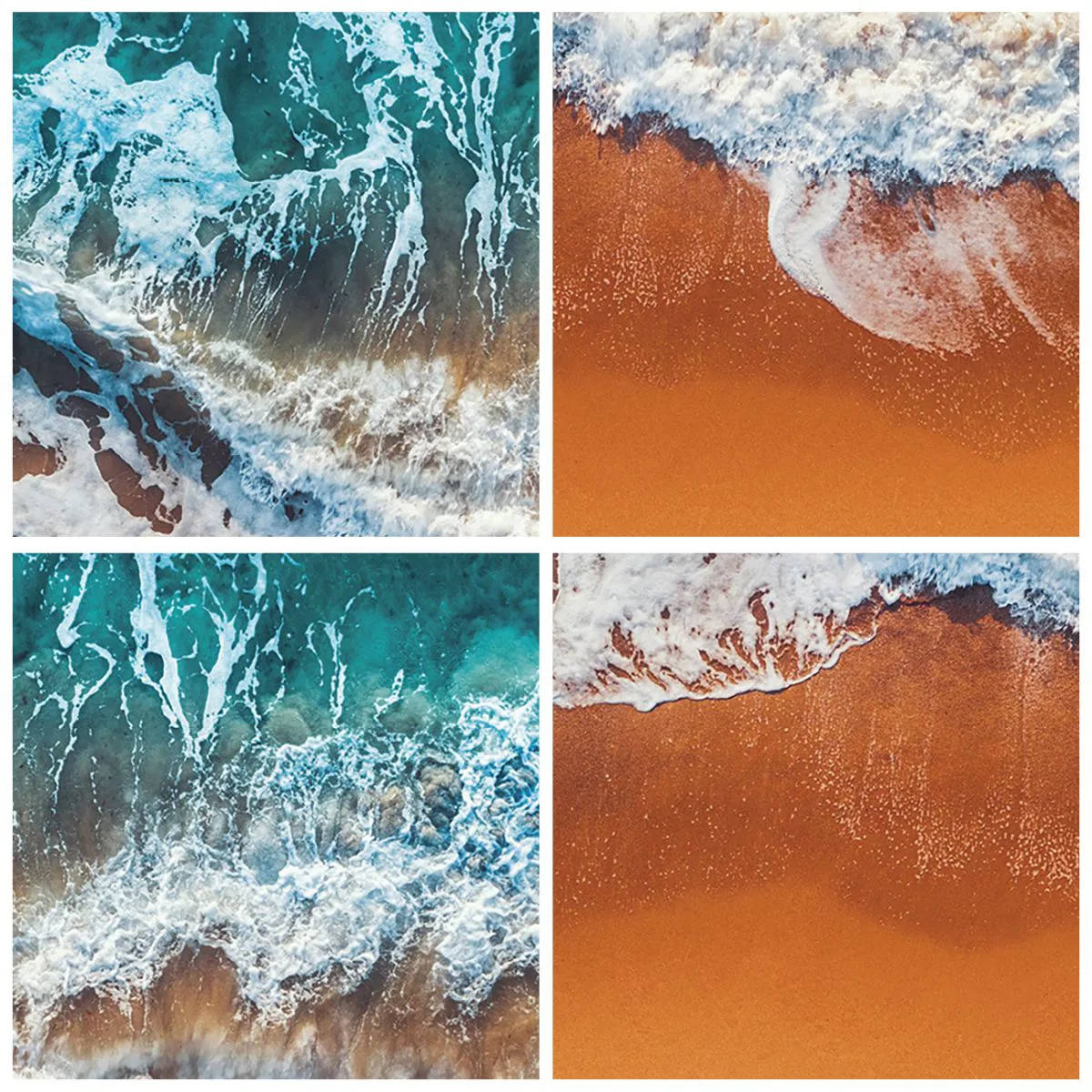 Vægur, Uret - Orientalsk scene med en båd og kirsebærblomster i akvarelstil - 30x30cm - Altid i tandem - Moderne vægdekoration til stue, køkken og soveværelse ARTTOR