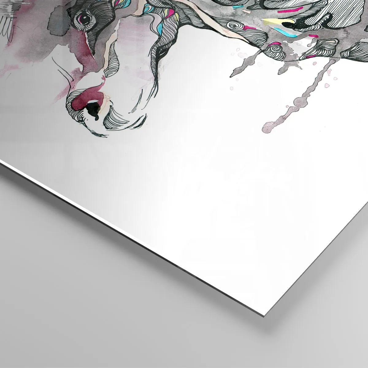 Glass picture - Crown of the King of the Forest - 50x70 cm