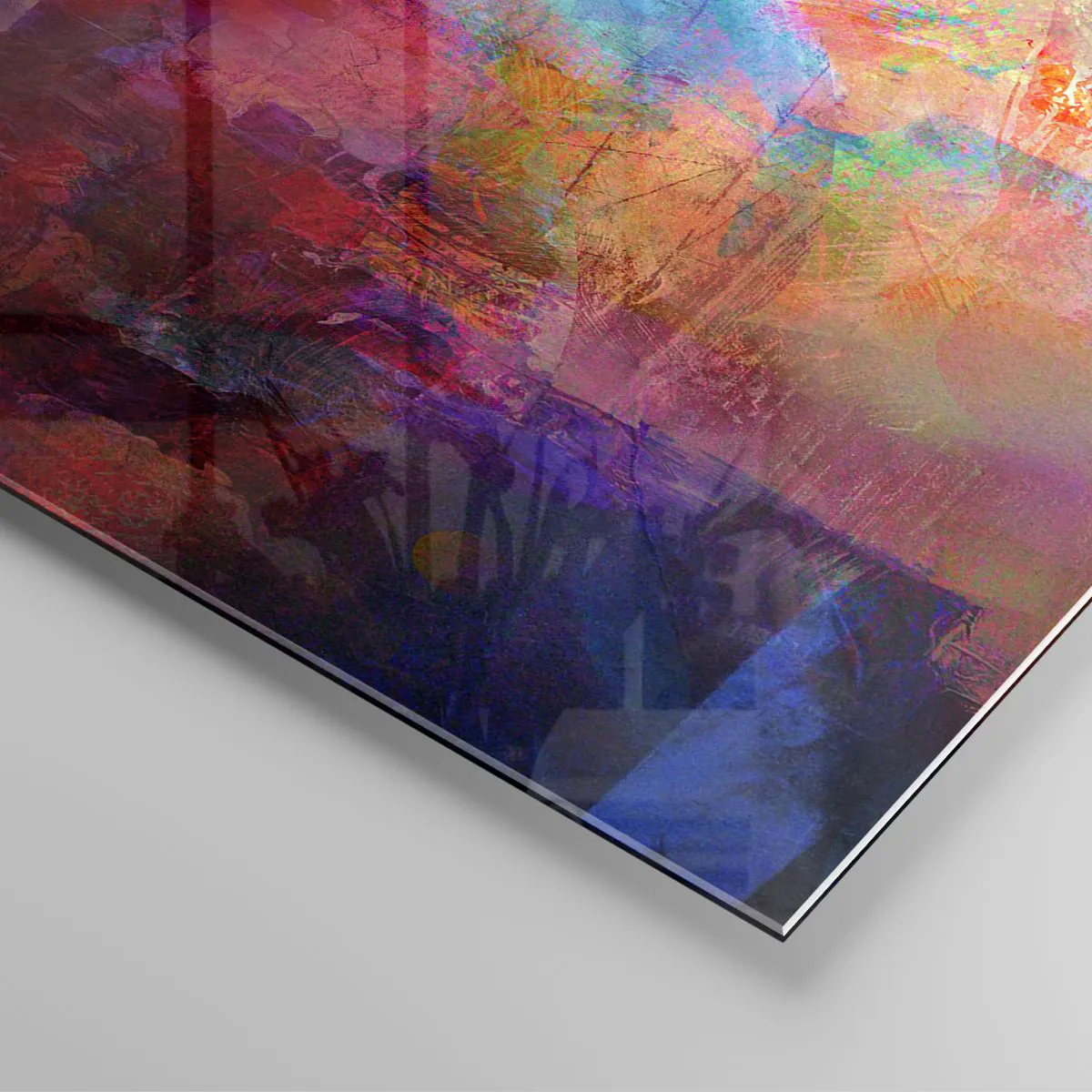 Glasbild - Bild auf glas - Schau in den Regenbogen - 90x30 cm