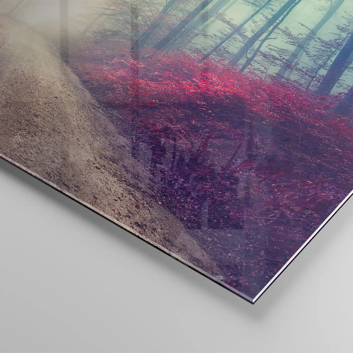 Billede på glas - Hvor er det godt at stå op ved daggry - 120x50 cm