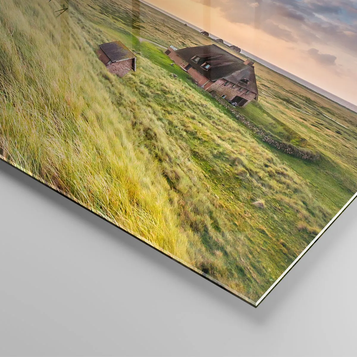 Glasbild - Bild auf glas - Zwischen den Wellen - 90x30 cm