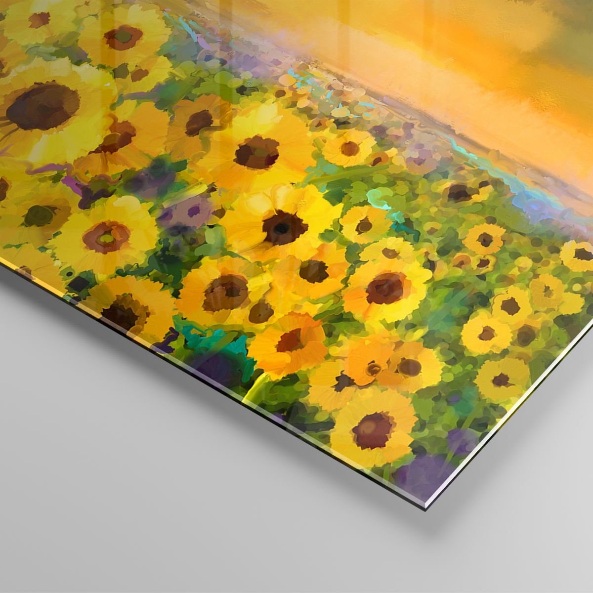 Tableau Déco Impression Sur Verre ARTTOR - 150x100cm - Fleurs été Nature