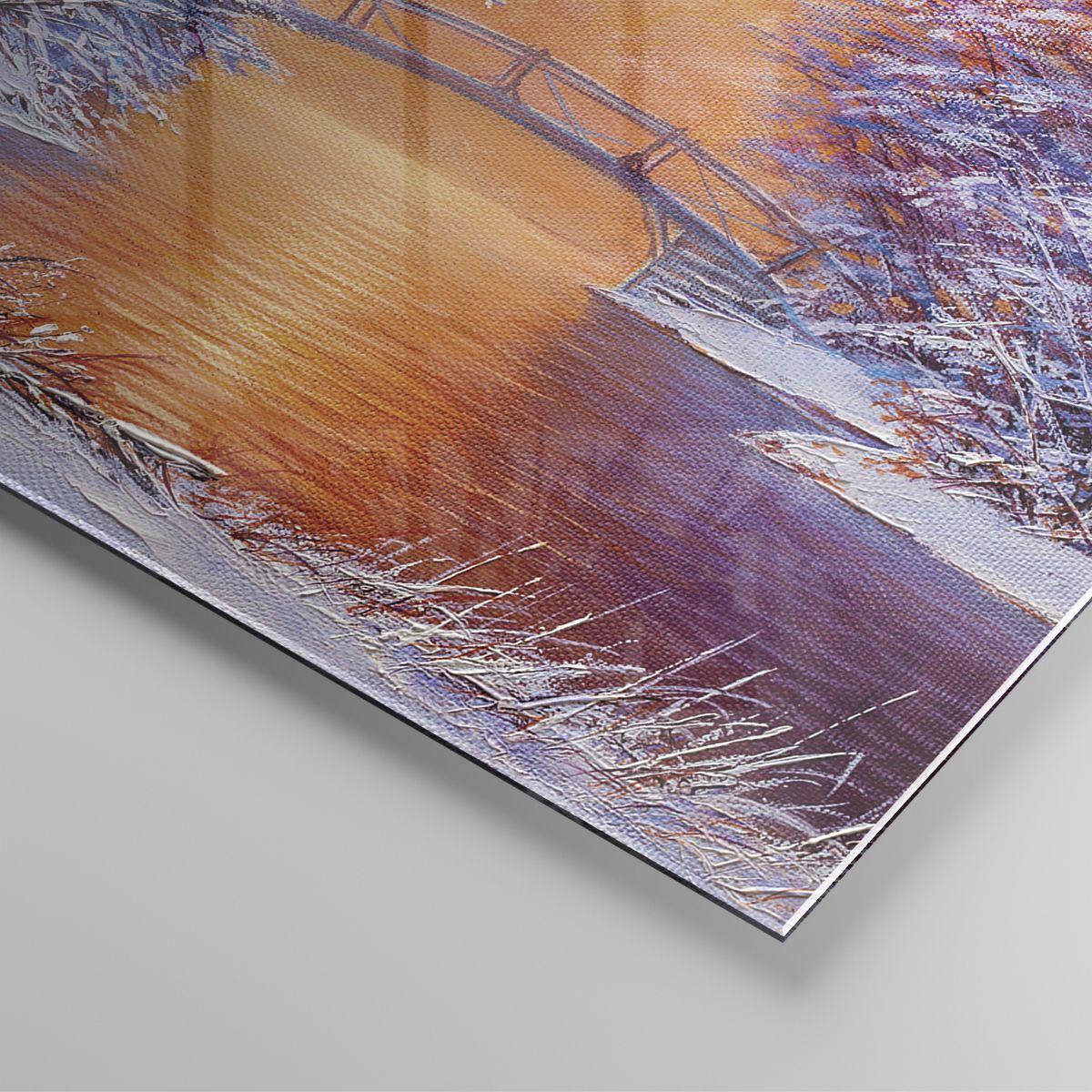 Impression sur Verre 70x100cm Tableaux Image Photo Montagnes Ski Hiver