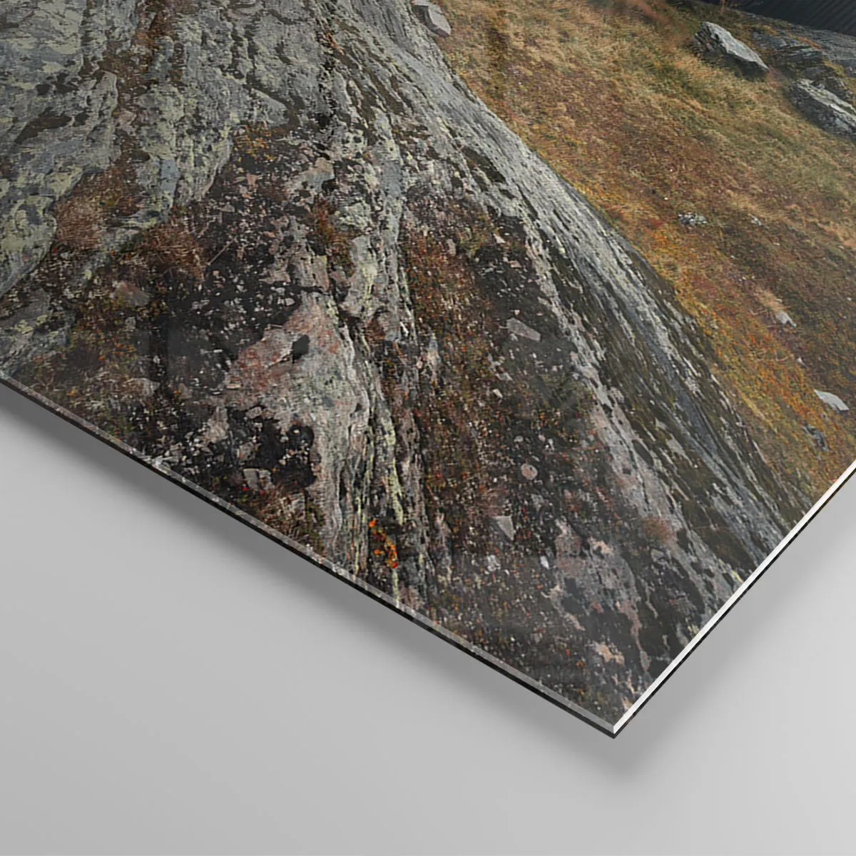 Quadro em vidro - Uma estância de verão junto ao fiorde - 50x70 cm